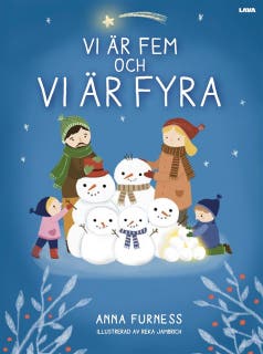 Vi är fem och vi är fyra – omslag till ljudboken av Anna Furness