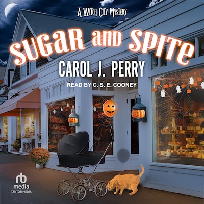 Sugar and Spite – omslag til lydbogen af Carol J. Perry