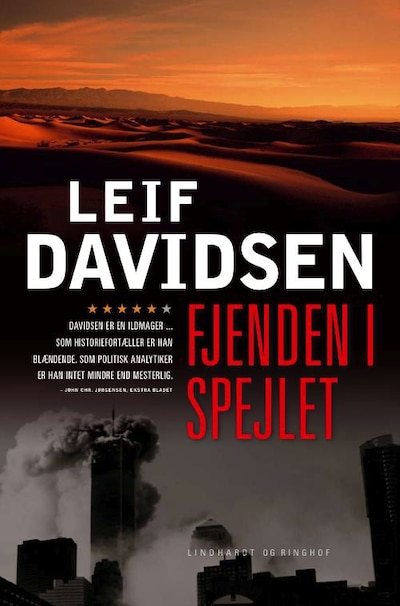 Fjenden i spejlet – omslag til lydbogen af Leif Davidsen