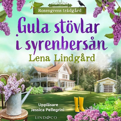 Gula stövlar i syrenbersån