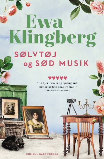 Sølvtøj og sød musik – omslag til lydbogen af Ewa Klingberg