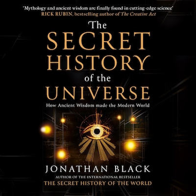The Secret History of the Universe – omslag til lydbogen af Jonathan Black