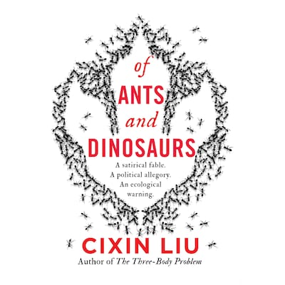 Of Ants and Dinosaurs – omslag til lydbogen af Cixin Liu