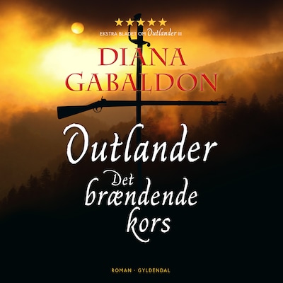 Det brændende kors – omslag til lydbogen af Diana Gabaldon