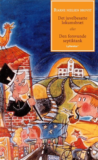 Det juvelbesatte lokumsbræt – omslag til lydbogen af Bjarne Nielsen Brovst