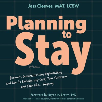 Planning to Stay – omslag till ljudboken av Jess Cleeves
