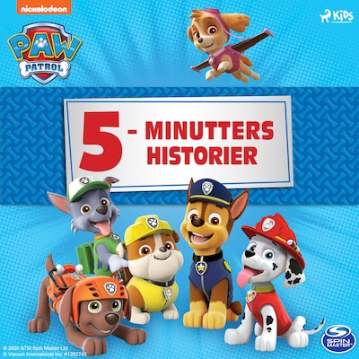 Paw Patrol: 5–minutters historier – omslag til lydbogen af PAW Patrol