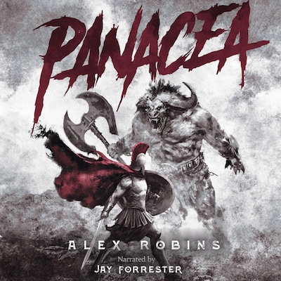 Panacea – omslag til lydbogen af Alex Robins