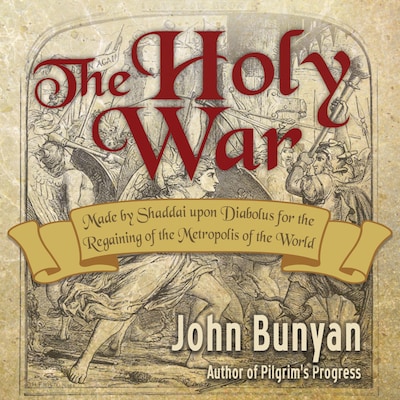 The Holy War – omslag til lydbogen af John Bunyan