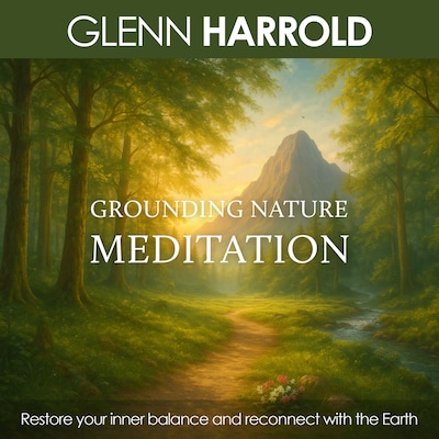 Grounding Nature Meditation – omslag til lydbogen af Glenn Harrold