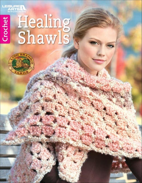 Healing Shawls: 15 Projects – omslag til lydbogen af Lion Brand