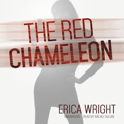 The Red Chameleon – omslag til lydbogen af Erica Wright