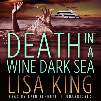 Death in a Wine Dark Sea – omslag til lydbogen af Lisa King