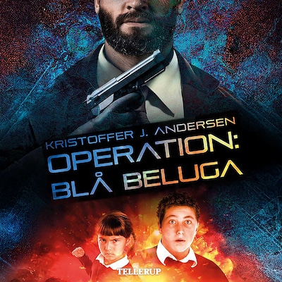 Operation: Blå Beluga – omslag til lydbogen af Kristoffer J. Andersen