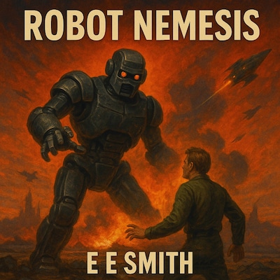 Robot Nemesis – omslag til lydbogen af E. E. Smith