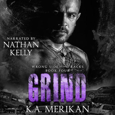 Grind – omslag til lydbogen af K.A. Merikan