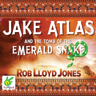 Jake Atlas and the Tomb of the Emerald Snake – omslag til lydbogen af Rob Lloyd Jones