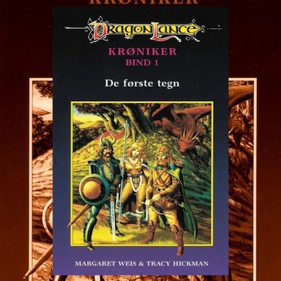 DragonLance Krøniker #1: De første tegn – omslag til lydbogen af Margaret Weis, Tracy Hickman