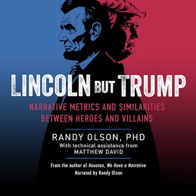 Lincoln But Trump – omslag til lydbogen af PhD Olson