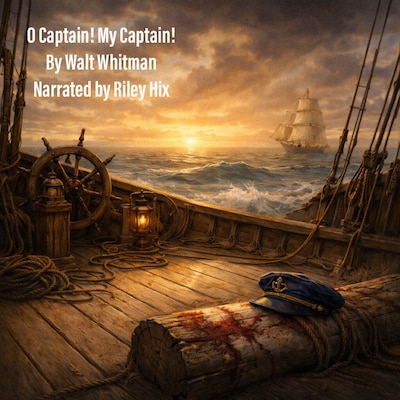O Captain! My Captain! – omslag til lydbogen af Walt Whitman