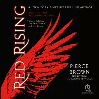 Red Rising – okładka audiobooka, autor Pierce Brown