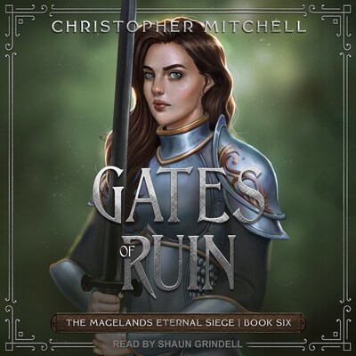 Gates of Ruin – omslag til lydbogen af Christopher Mitchell