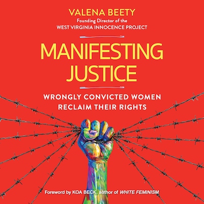 Manifesting Justice – omslag til lydbogen af Valena Beety
