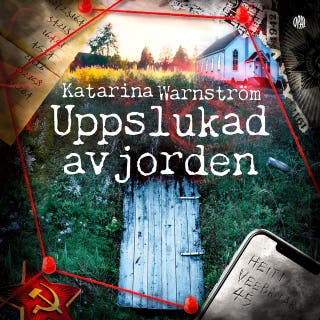 Uppslukad av jorden – omslag till ljudboken av Katarina Warnström