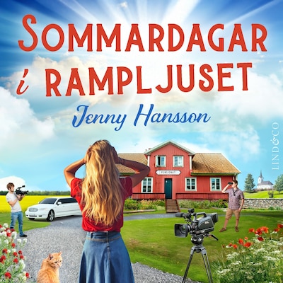 Sommardagar i rampljuset – omslag till ljudboken av Jenny Hansson