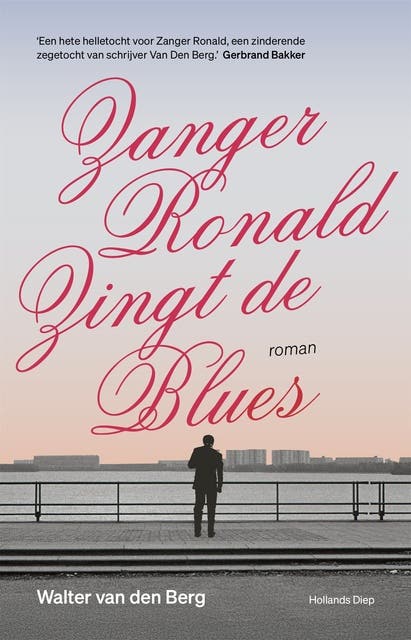 Zanger Ronald zingt de blues – omslag van het luisterboek van Walter van den Berg