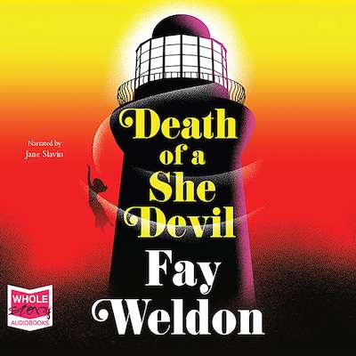 Death of a She Devil – omslag til lydbogen af Fay Weldon