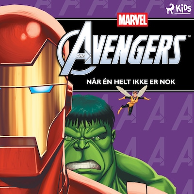 Marvel Avengers: Når én helt ikke er nok – mød tre helte – omslag til lydbogen af Marvel