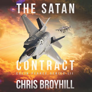 The Satan Contract – omslag till ljudboken av Chris Broyhill