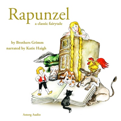 Rapunzel, a Fairy Tale – omslag til lydbogen af Brothers Grimm