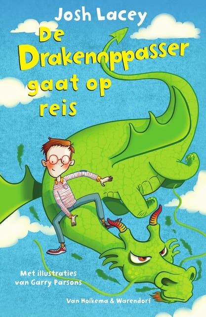 De drakenoppasser gaat op reis – omslag van het luisterboek van Josh Lacey