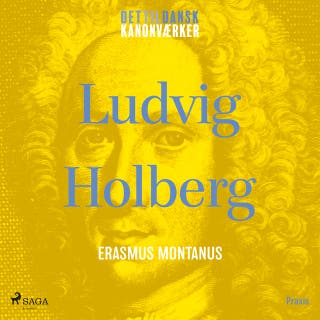 Erasmus Montanus. Et kanonværk – omslag til lydbogen af Ludvig Holberg