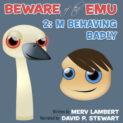 M Behaving Badly – omslag til lydbogen af Merv Lambert