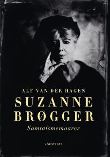 Suzanne Brøgger : samtalsmemoarer – omslag till ljudboken av Alf van der Hagen