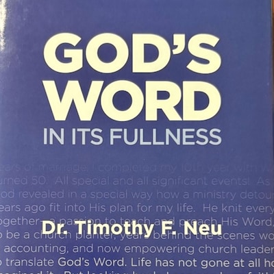 God's Word in its Fullness – omslag til lydbogen af Dr. Timothy F.  Neu