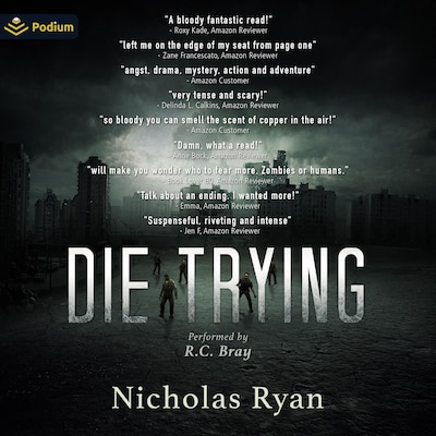 Die Trying – omslag til lydbogen af Nicholas Ryan