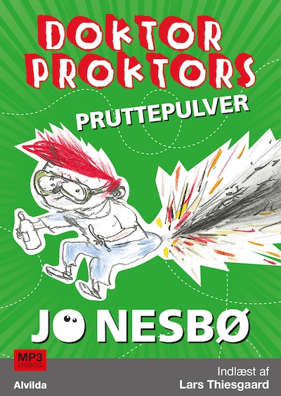 Doktor Proktors pruttepulver (1) – omslag til lydbogen af Jo Nesbø