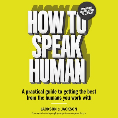 How to Speak Human – omslag til lydbogen af Dougal Jackson, Jennifer Jackson