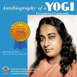 Autobiography of a Yogi – omslag till ljudboken av Paramhansa Yogananda