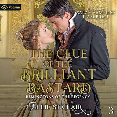 The Clue of the Brilliant Bastard – omslag til lydbogen af Ellie St. Clair