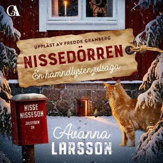 Nissedörren: En hämndlysten julsaga – omslag till ljudboken av Avanna Larsson
