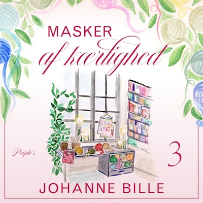 Masker af kærlighed – omslag til lydbogen af Johanne Bille