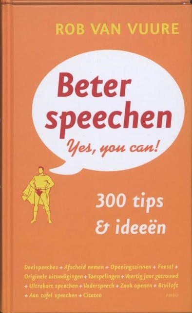 Beter speechen: Yes, you can! – omslag van het luisterboek van Rob van Vuure
