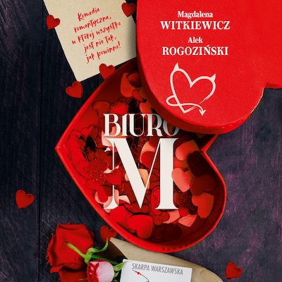 Biuro M – okładka audiobooka, autor Alek Rogoziński, Magdalena Witkiewicz