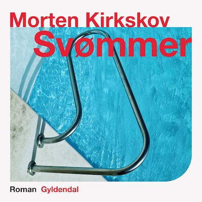 Svømmer – omslag til lydbogen af Morten Kirkskov