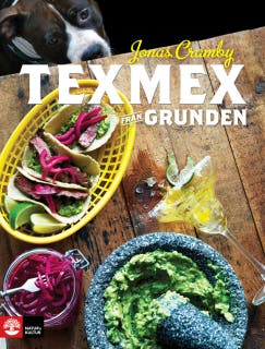 Texmex från grunden – omslag till ljudboken av Jonas Cramby